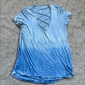 American eagle crisscross tee